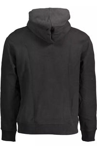 Calvin Klein Sleek Cotton Hooded Sweatshirt with Logo Print