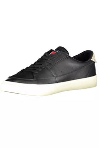 Tommy Hilfiger Eco-Conscious Sleek Sneakers in Black