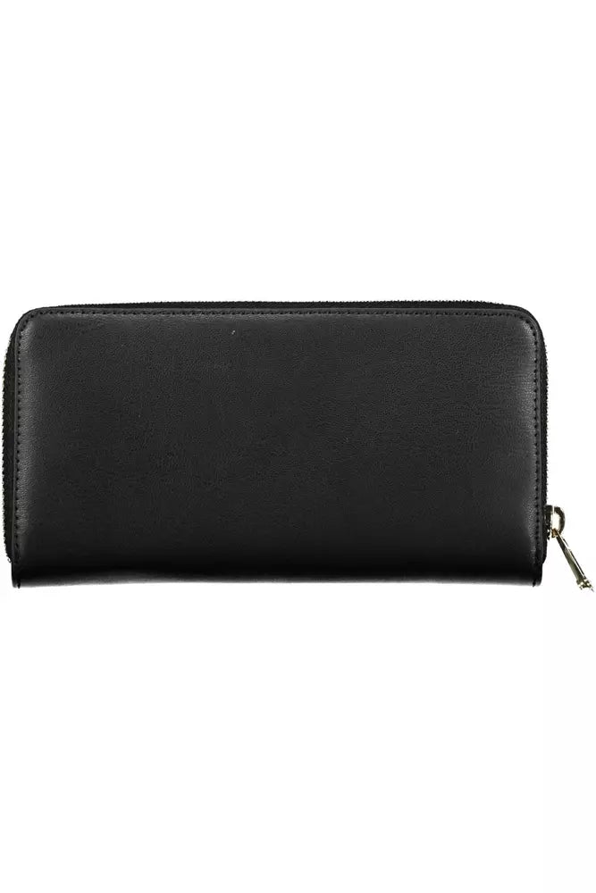 Tommy Hilfiger Elegant Black Wallet with Contrasting Accents