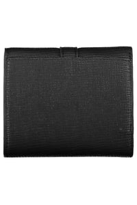 Tommy Hilfiger Elegant Black Polyethylene Trifold Wallet