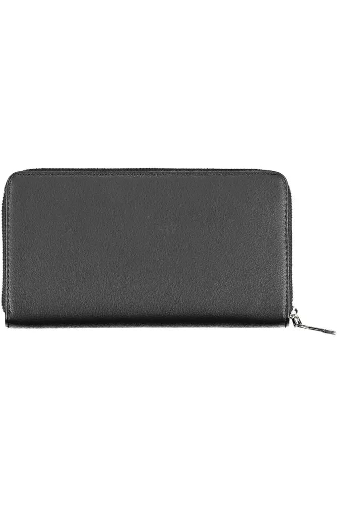 Calvin Klein Elegant Black Polyethylene Wallet with RFID Lock