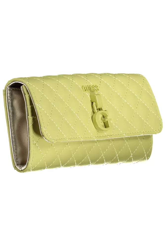 Guess Jeans Chic Sunshine Yellow Tri-Fold Wallet