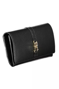 Tommy Hilfiger Elegant Black Contrast Detail Wallet