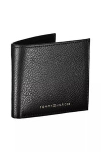 Tommy Hilfiger Elegant Black Leather Wallet