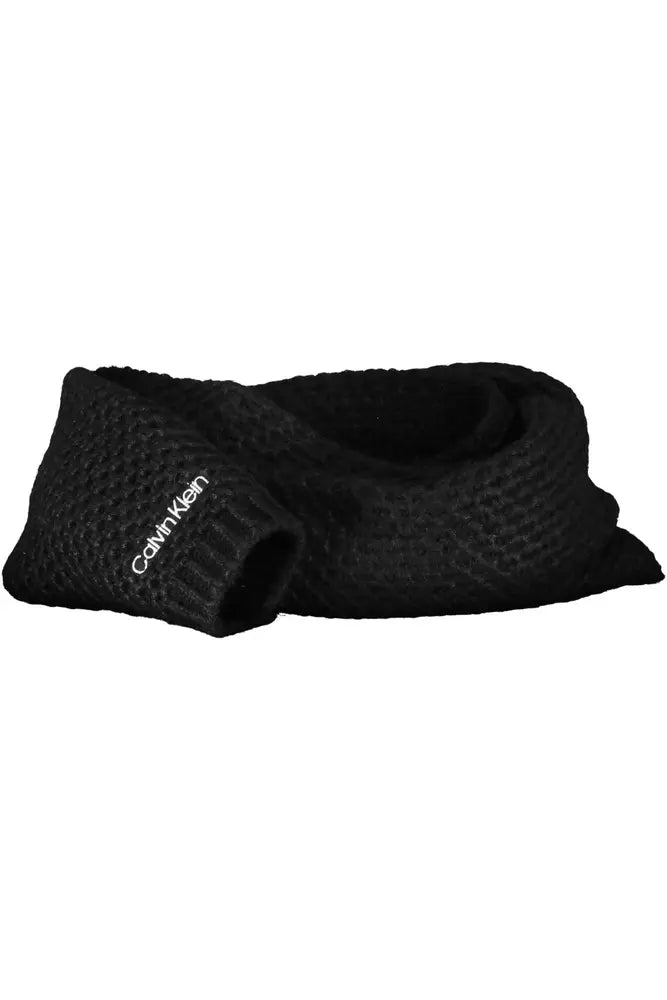 Calvin Klein Black Alpaca Women Scarf