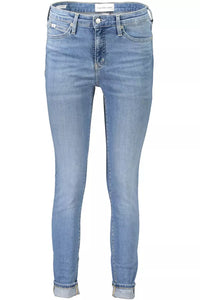 Calvin Klein Light Blue Cotton Women Jeans