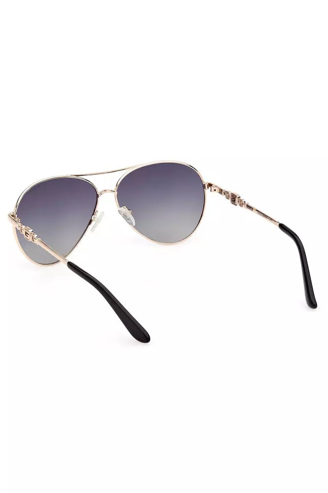 Guess Jeans Gold Metal Women Sunglass