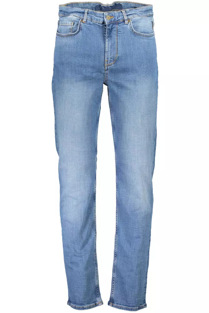 Napapijri Light Blue Cotton Men Jeans