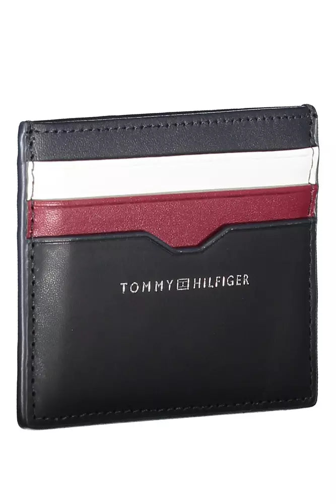 Tommy Hilfiger Blue Leather Men Wallet