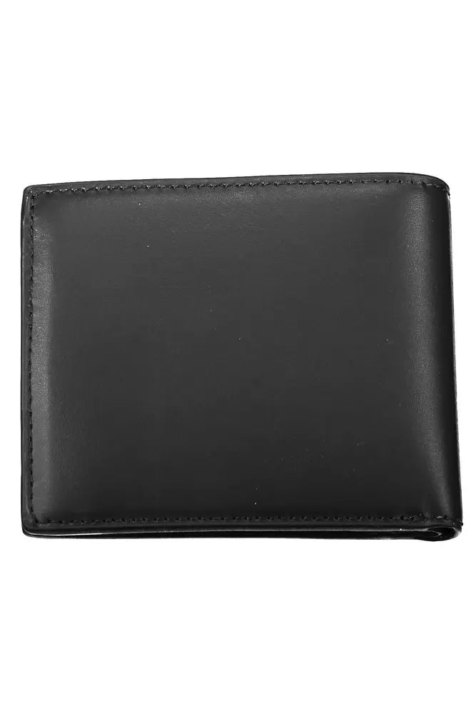 Tommy Hilfiger Elegant Black Leather Bi-Fold Wallet