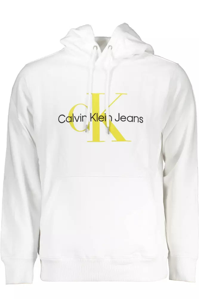 Calvin Klein White Cotton Men Sweater