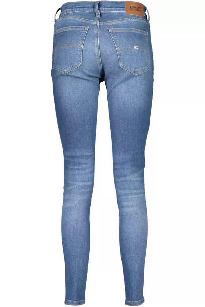 Tommy Hilfiger Chic Skinny Mid-Rise Jeans in Light Blue