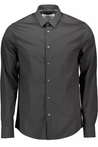 Calvin Klein Sleek Black Slim Fit Designer Shirt