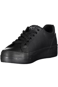 Calvin Klein Eco-Conscious Lace-Up Sneakers in Sleek Black