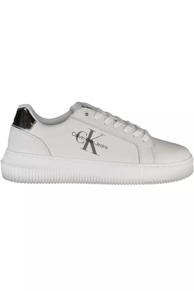 Calvin Klein White Leather Women Sneaker