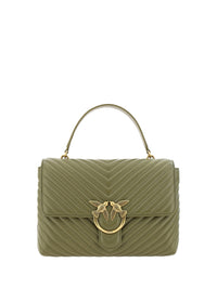 PINKO Emerald Elegance Calf Leather Handbag