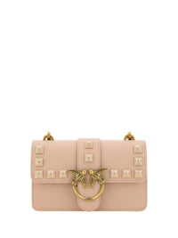 PINKO Chic Pink Cipria Mini Love Shoulder Bag