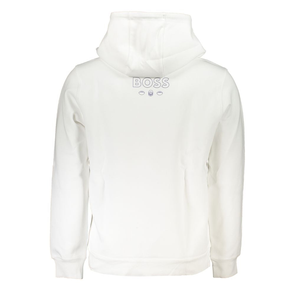 Hugo Boss White Cotton Men Sweater