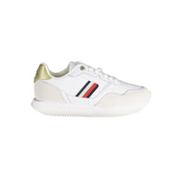 Tommy Hilfiger Chic White Sneakers with Embroidery Accent