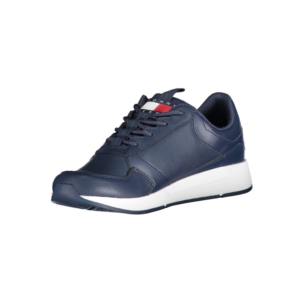 Tommy Hilfiger Chic Blue Contrast Lace-up Sneakers