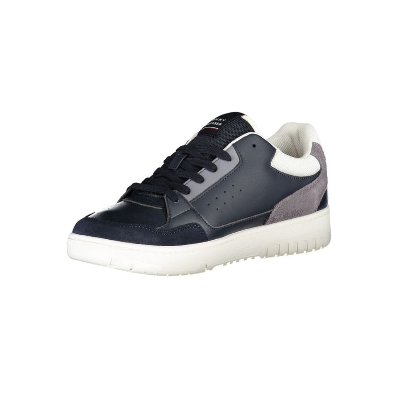 Tommy Hilfiger Blue Contrast Lace-Up Sneakers