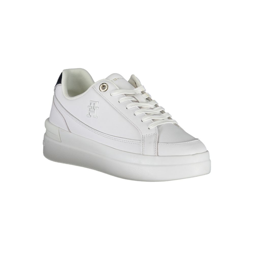 Tommy Hilfiger Chic White Sneakers with Contrast Details