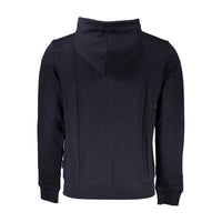 Napapijri Blue Cotton Men Hooded Sweater