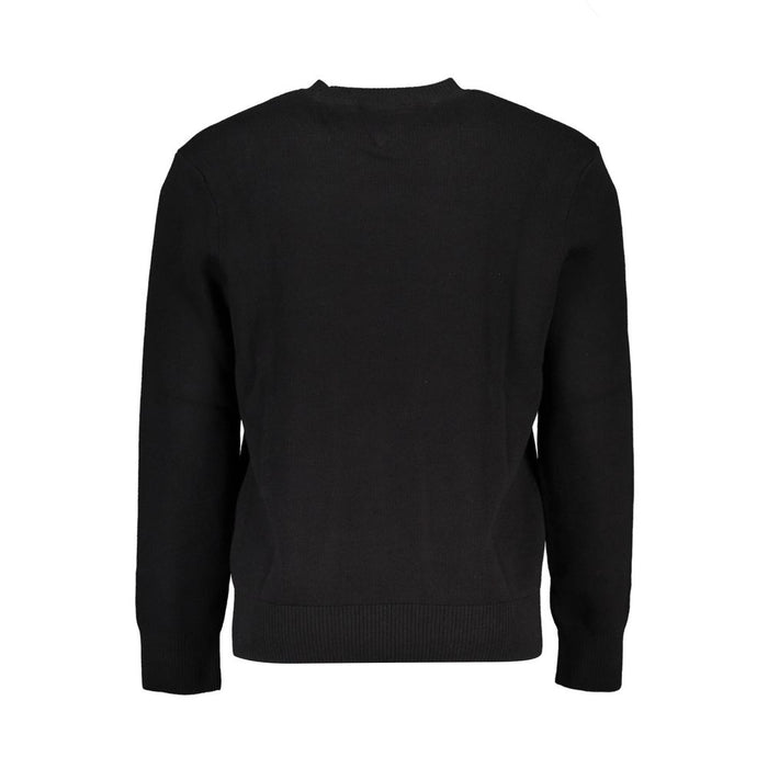 Tommy Hilfiger Black Cotton Men Sweater