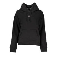 Tommy Hilfiger Sleek Black Hooded Sweatshirt