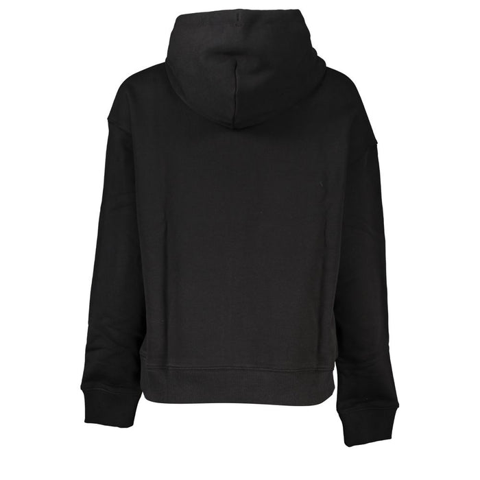 Tommy Hilfiger Sleek Black Hooded Sweatshirt