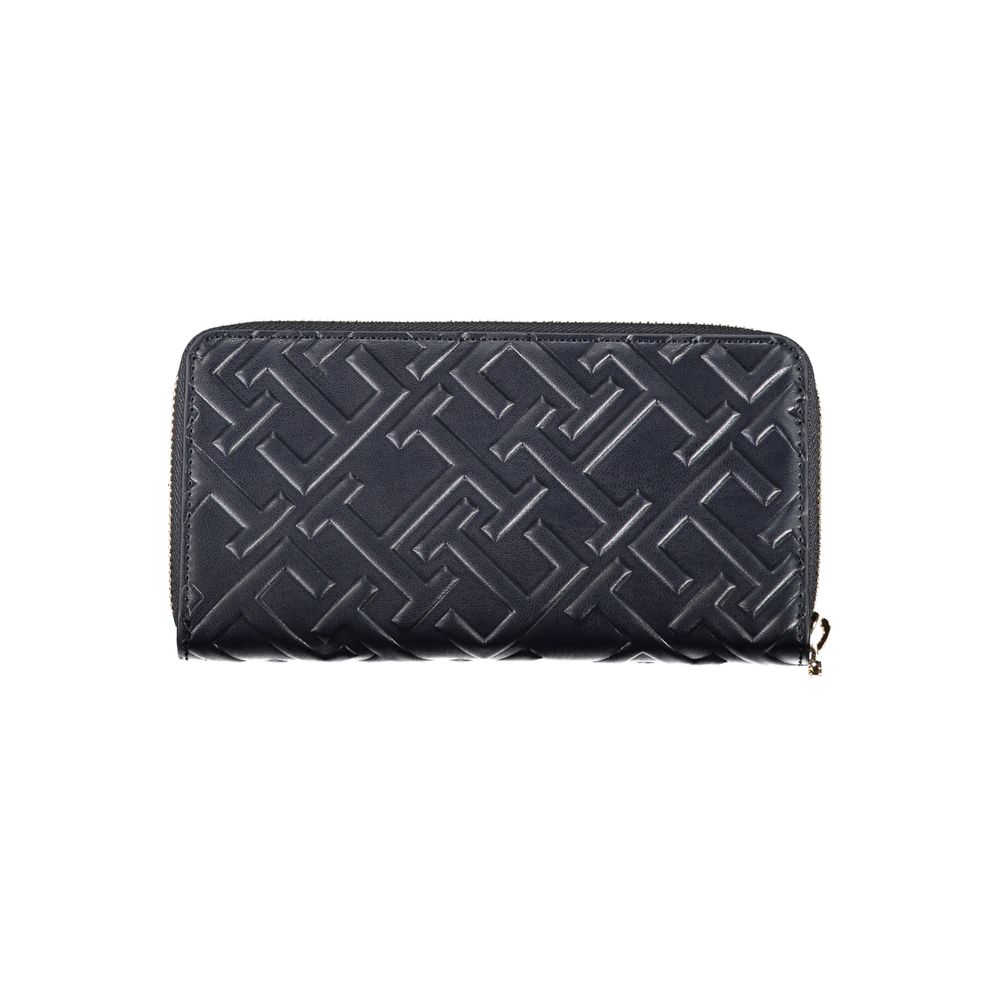 Tommy Hilfiger Elegant Blue Tri-Compartment Wallet