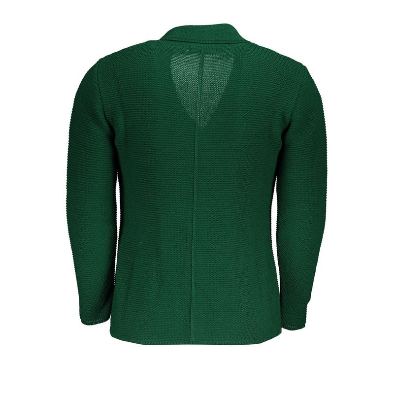 U.S. Grand Polo Elegant Green Cardigan with Pockets