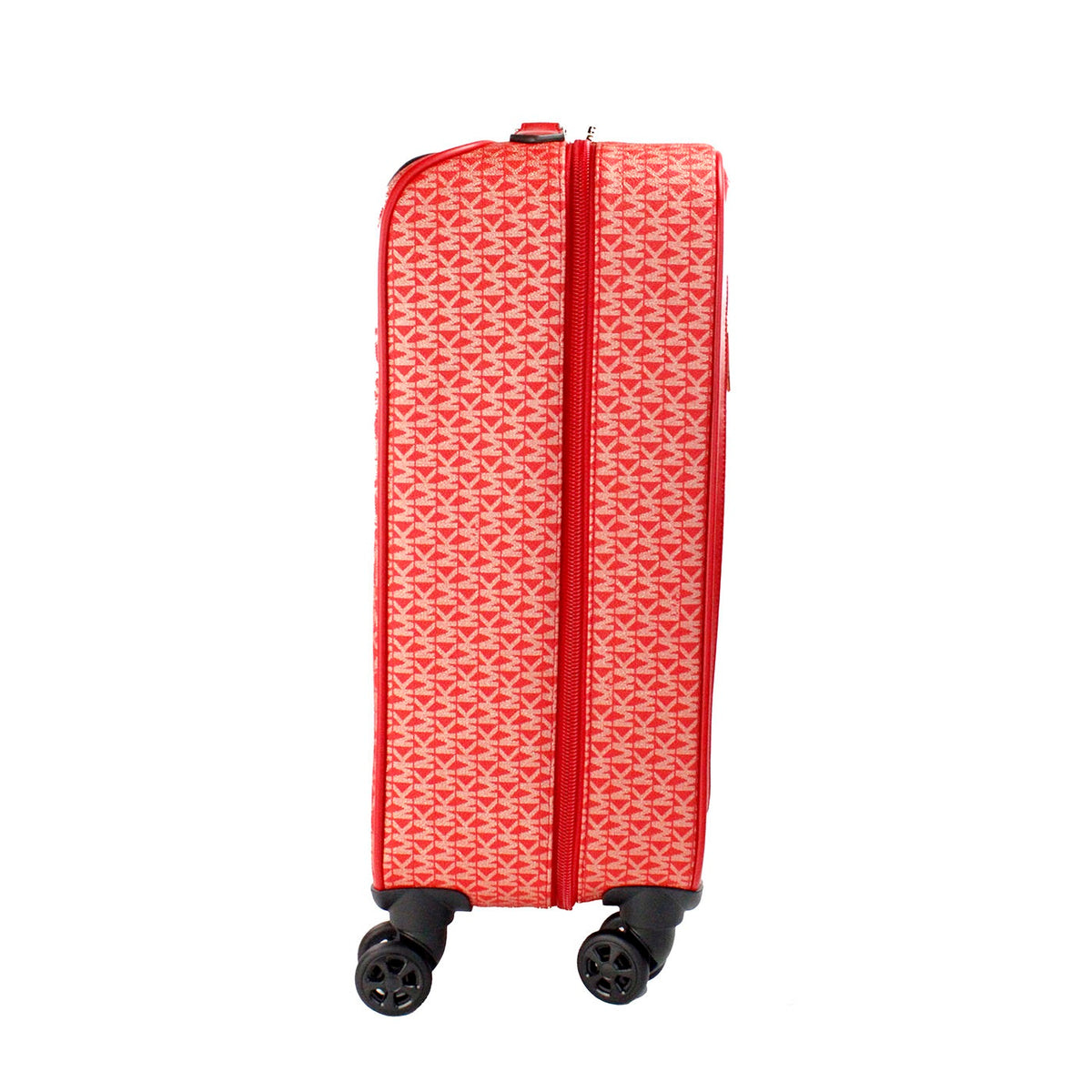 Michael Kors Travel Small Red Signature Trolley Rolling Suitcase Carry On Bag