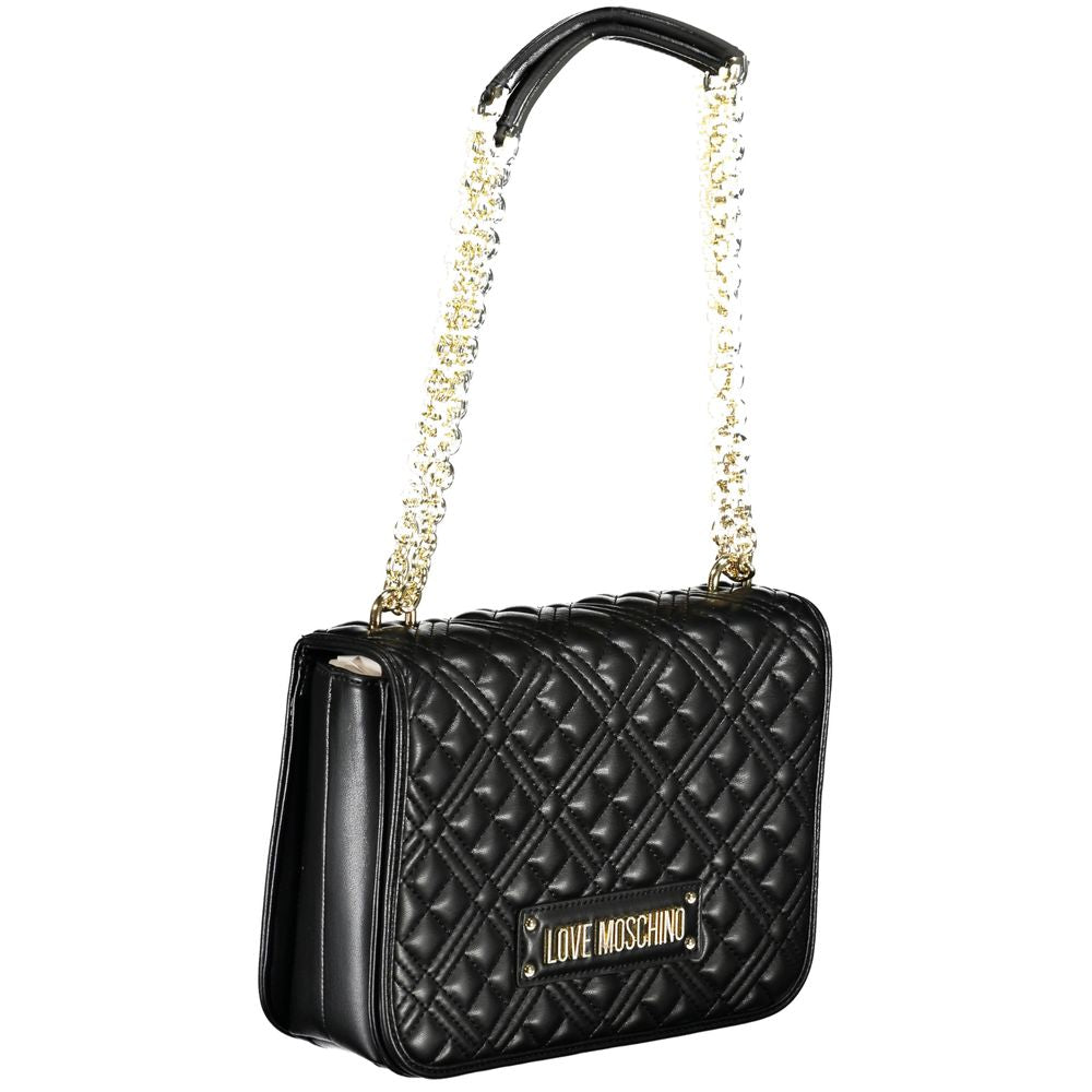 Love Moschino – Schwarze Handtasche aus Polyethylen