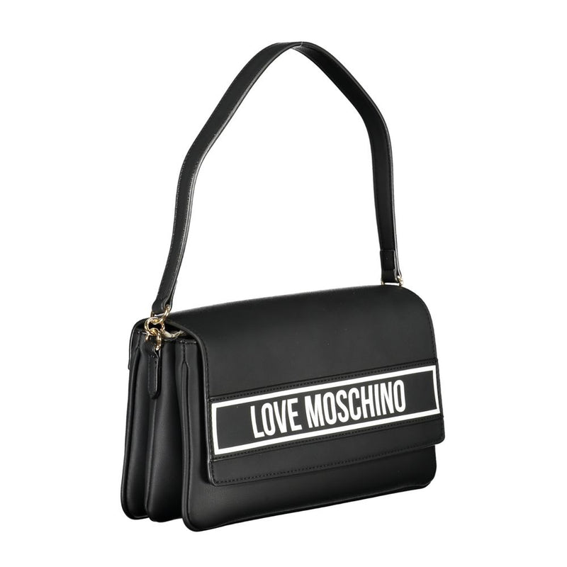 Love Moschino – Schwarze Handtasche aus Polyethylen