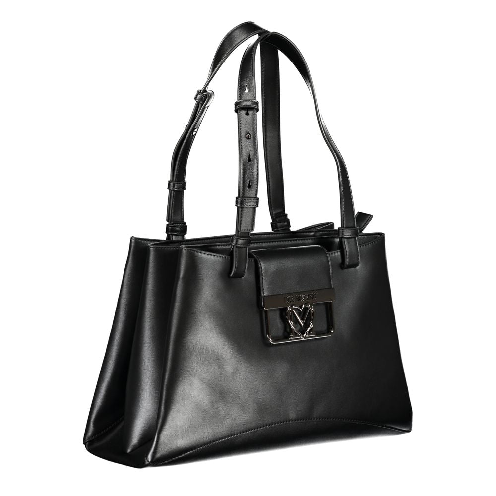 Love Moschino – Schwarze Handtasche aus Polyethylen