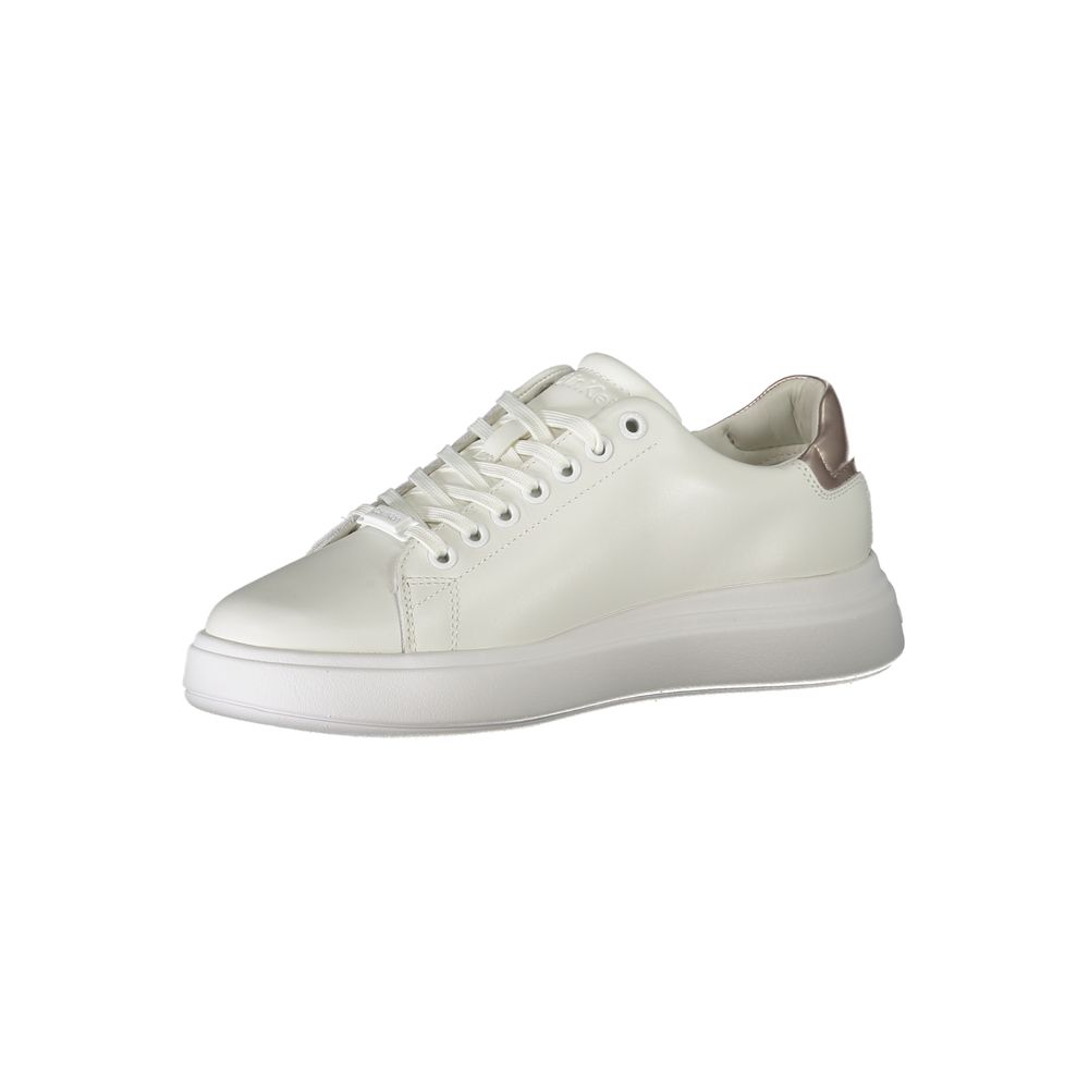 Calvin Klein White Polyester Sneaker