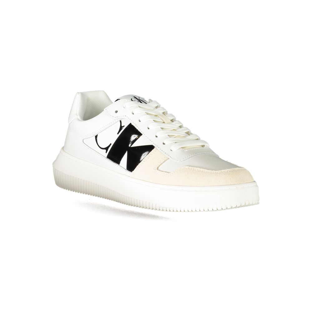 Calvin Klein White Polyester Sneaker