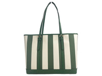 Michael Kors Jet Set Travel Large TZ Shoulder PVC Tote Bag Purse Fern Green