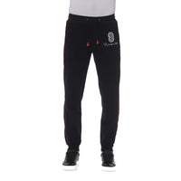 Trussardi Black Cotton Men Sports Pant