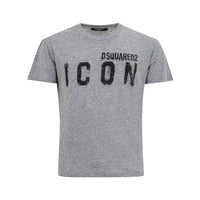 Dsquared² Sleek Gray Cotton Tee for Stylish Men