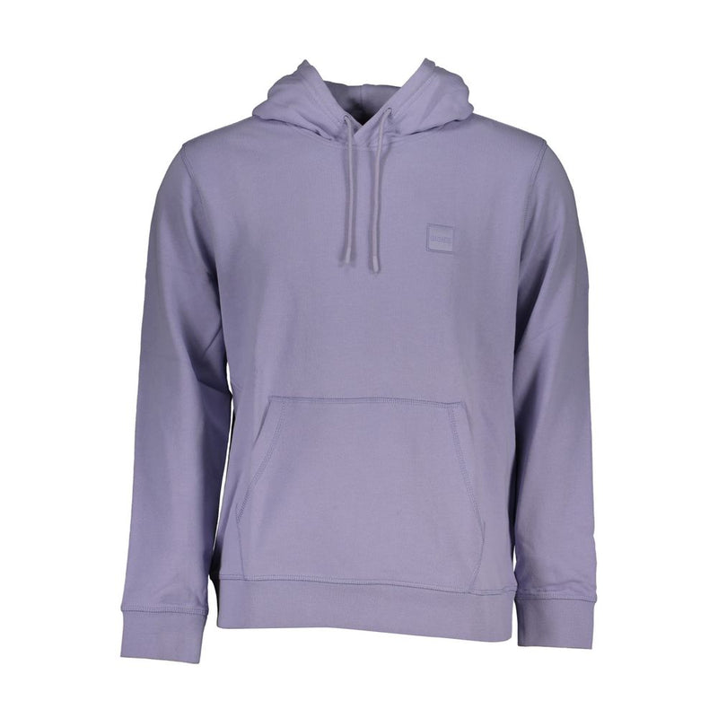 Hugo Boss Purple Cotton Sweater