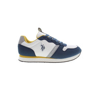 US POLO ASSN. Schicke blaue Sneakers mit Kontrastdetails