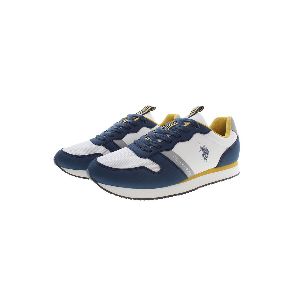 US POLO ASSN. Schicke blaue Sneakers mit Kontrastdetails