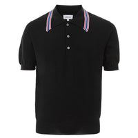 Brioni Black Wool Polo Shirt