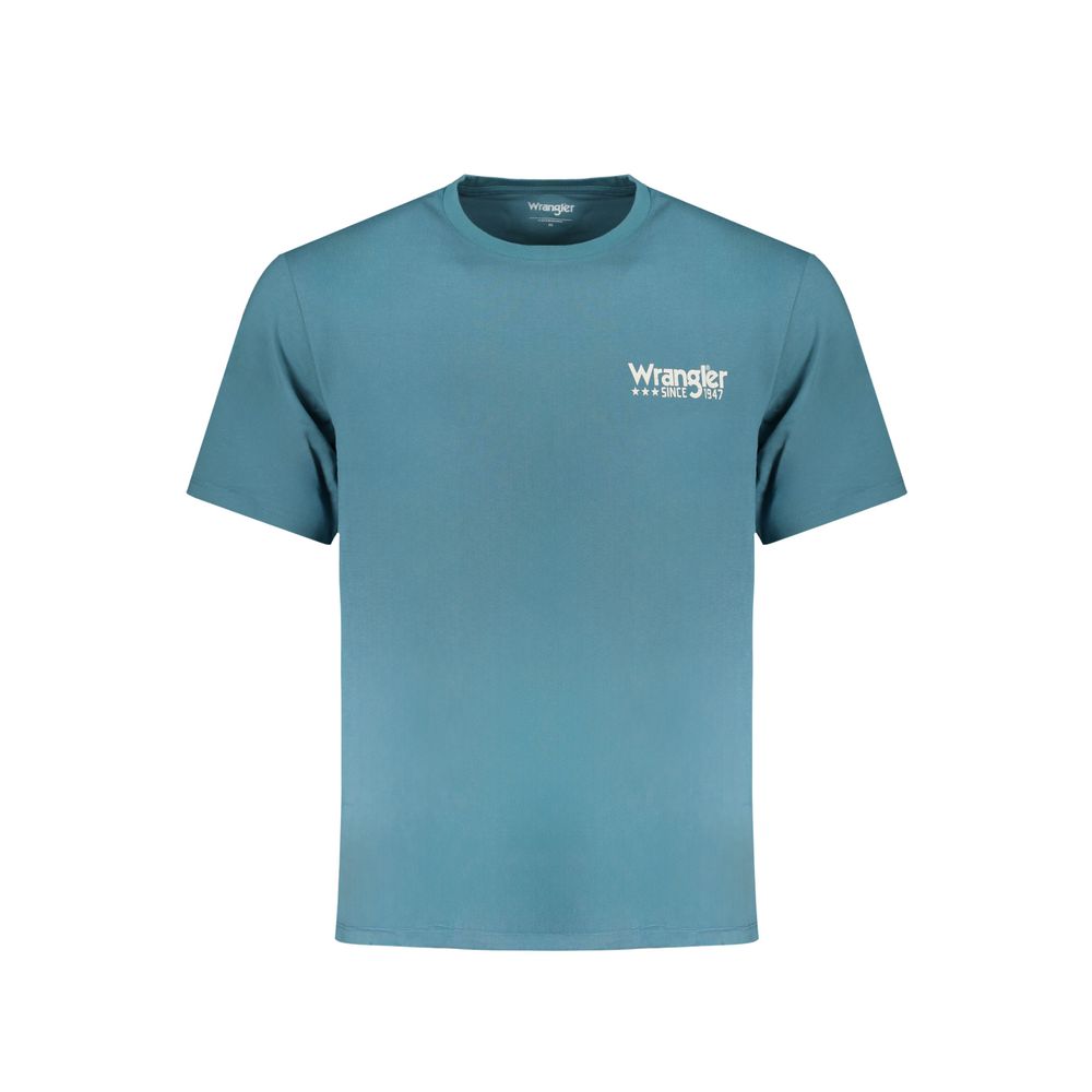 Wrangler Blue Cotton T-Shirt