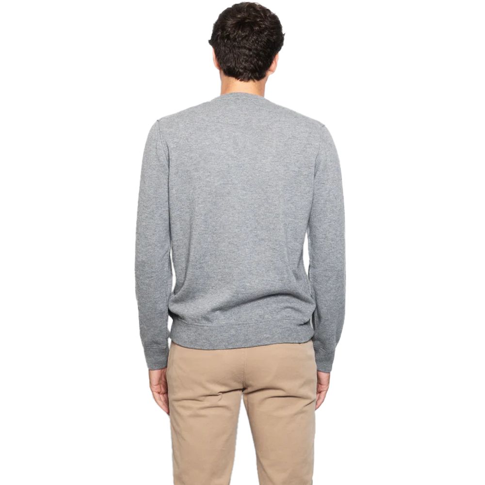 Alpha Studio Gray Wool Vergine Sweater