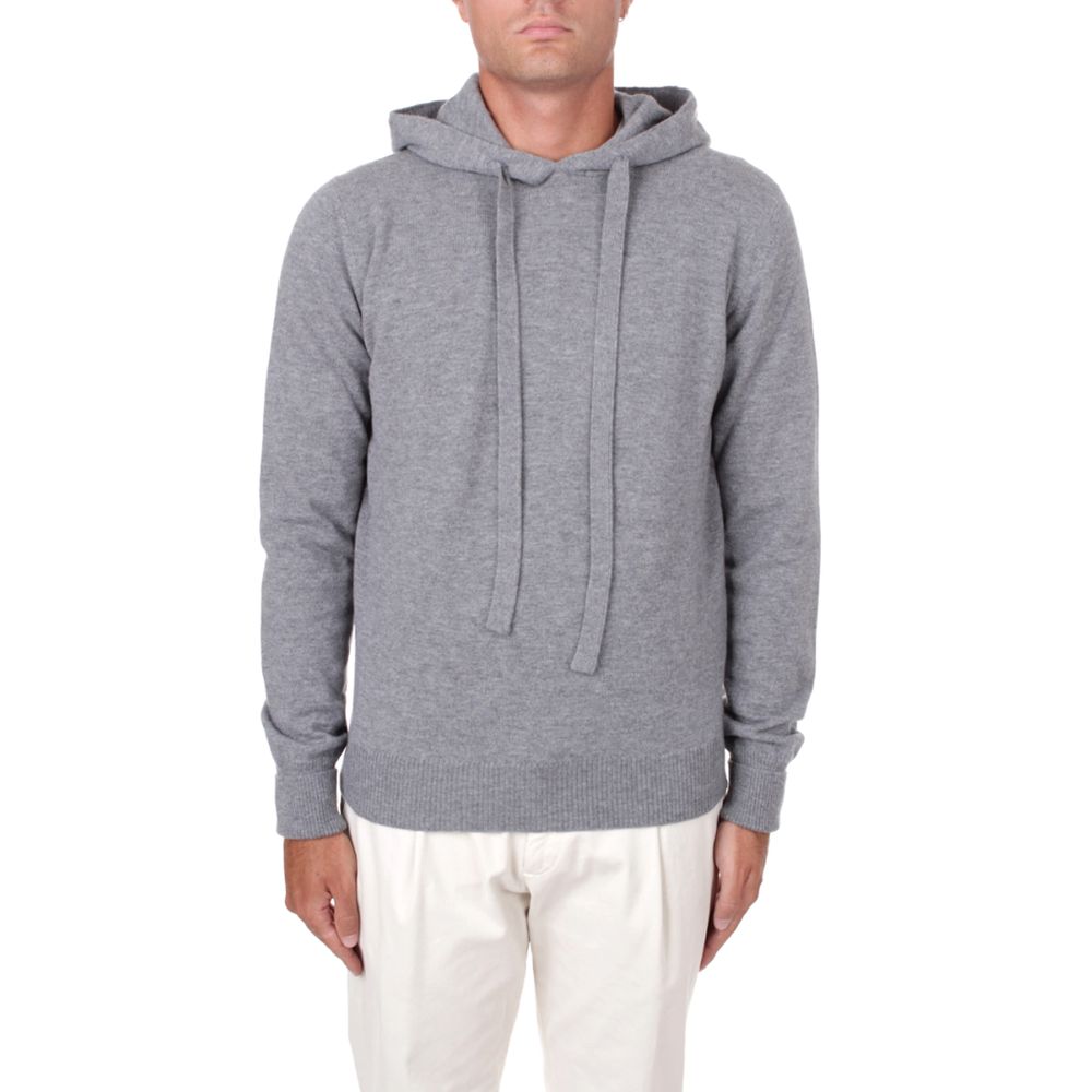 Alpha Studio Gray Wool Vergine Sweater