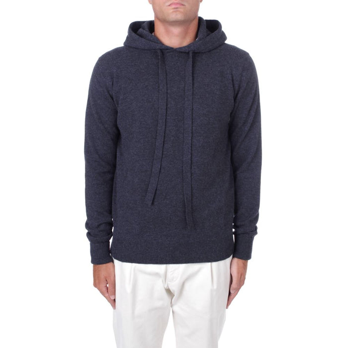 Alpha Studio Blue Wool Vergine Sweater