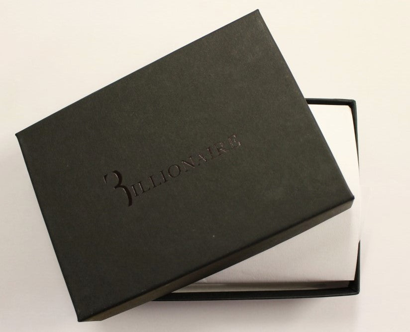 Billionaire Italian Couture Elegante Herren-Geldbörse aus Leder in Braun